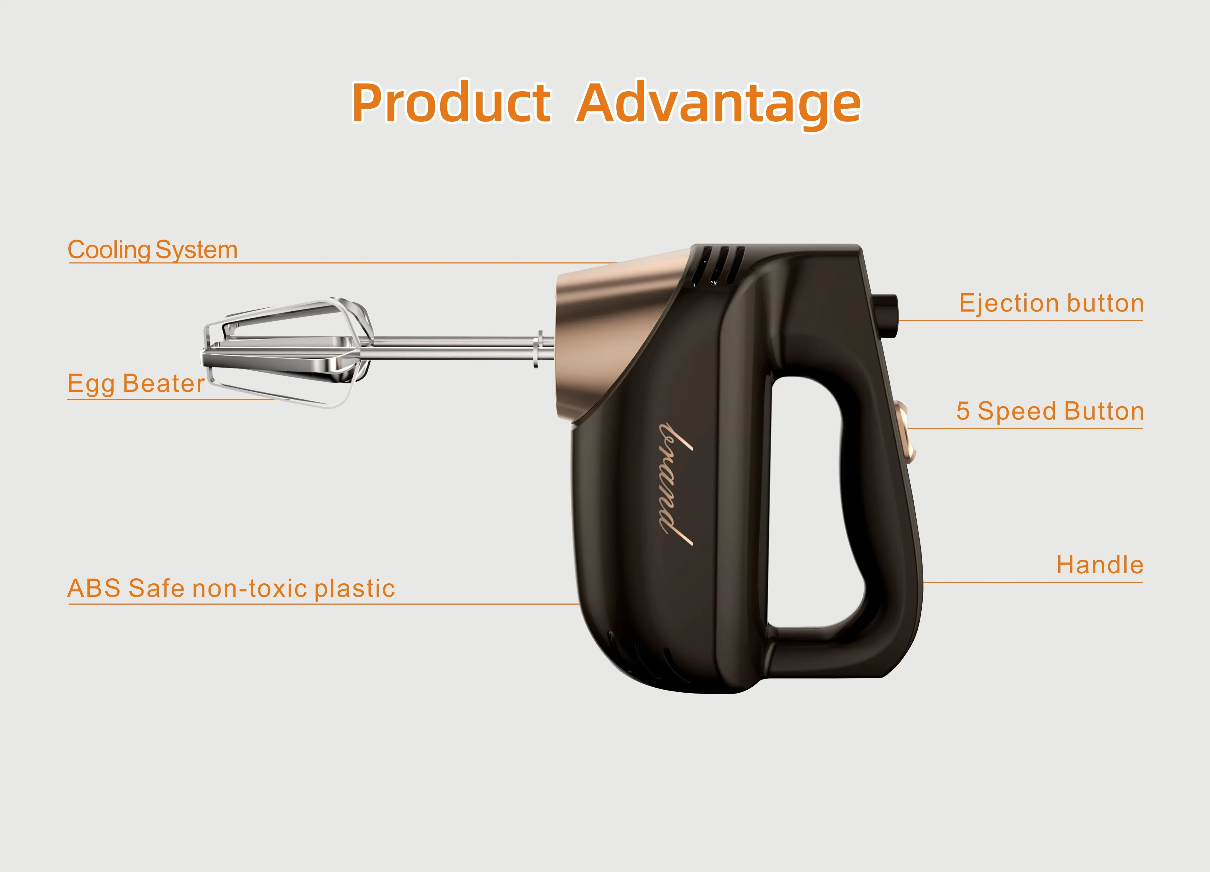 high review hand mixer petrin heavy duty motor food mixer batidora cake mixer factory supply stand beater with bowl batteur