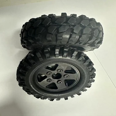 1/10 RC Rock aluminum Wheels and Tires  for Rock Crawling Car 2PCS  (P001 with 50009BL )