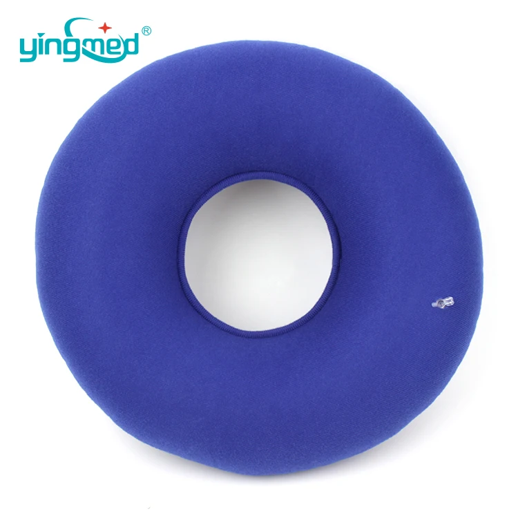 Medical Round Shape Inflatable Donut Wound Hemorrhoid Seat Pad Pressure Relief Pillow Air Cushion Seat