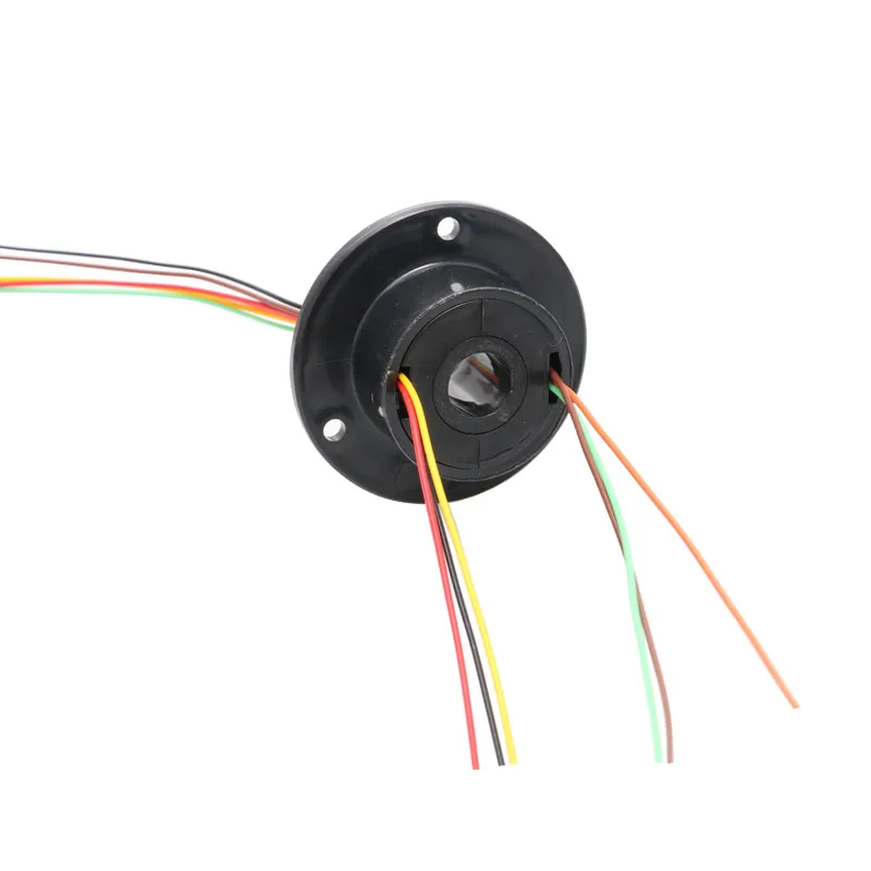 Hole Dia 10mm Hollow Slip Ring 6 Wire 2A Conductive Slipring 360 Degree Rotary Joint Through Bore Ring Connector