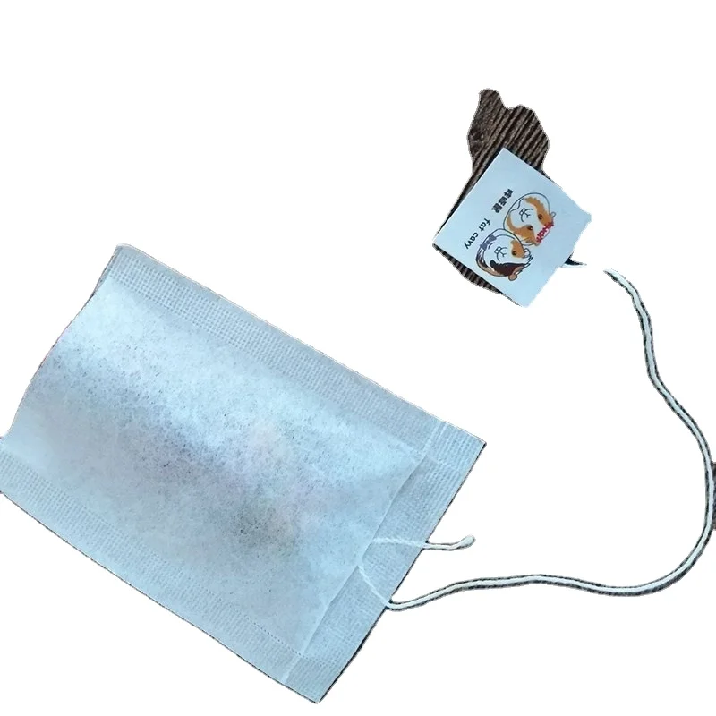 Biodegradable Customized Coffee Filter Paper Empty Tea Bags With String and logo tag