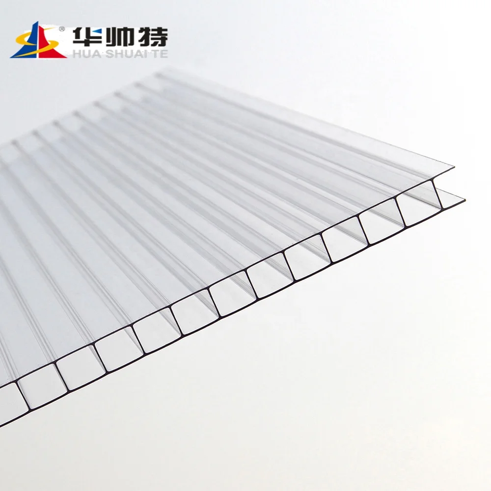 HUASHUAITE High Quality And Best Price Opaque Polycarbonate Hollow Sheet 1mm Price List