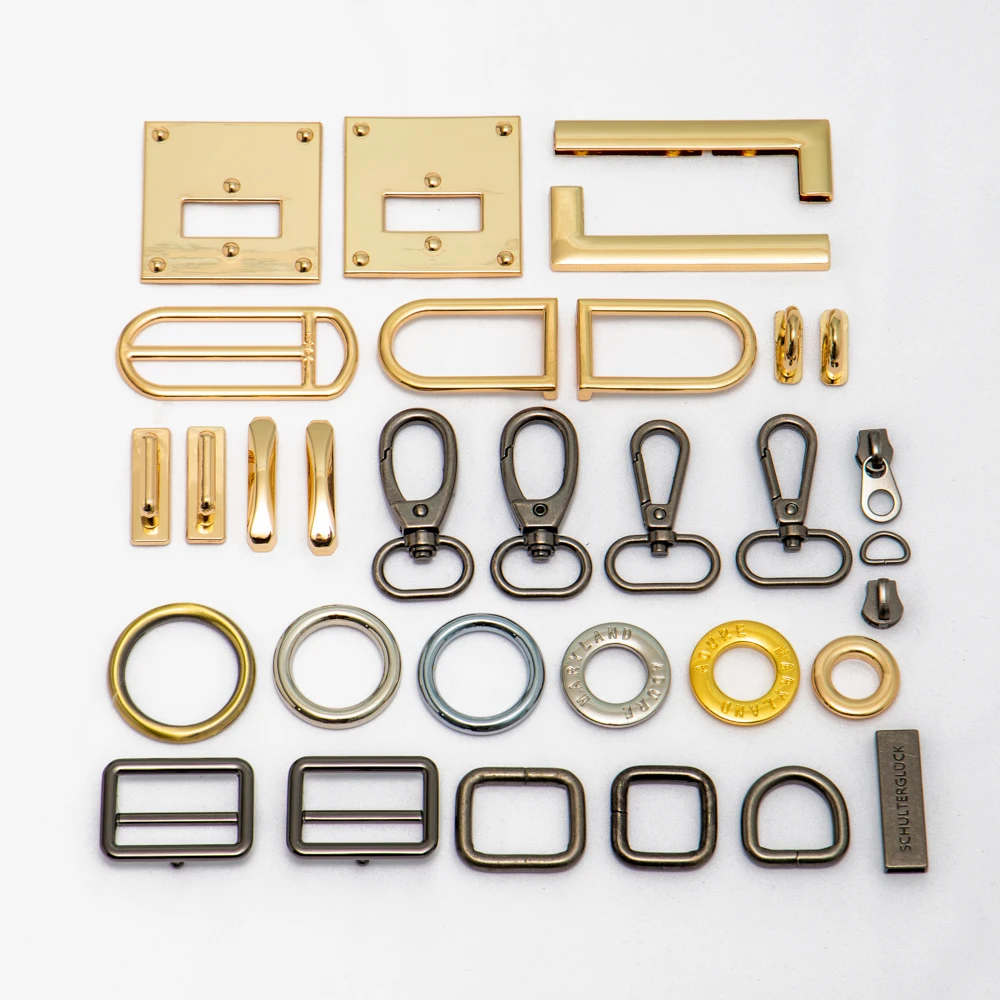 OEM ODM Bag Parts Handbag Metal Logo Plate Brand Logo Metal Bag Labels Custom Metal Logo bag accessories for purse