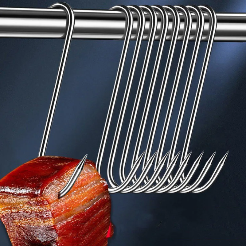 Stainless steel S-shaped hooks Kitchen bathroom S-shaped hanger hooks Multifunctional metal hanging hooks