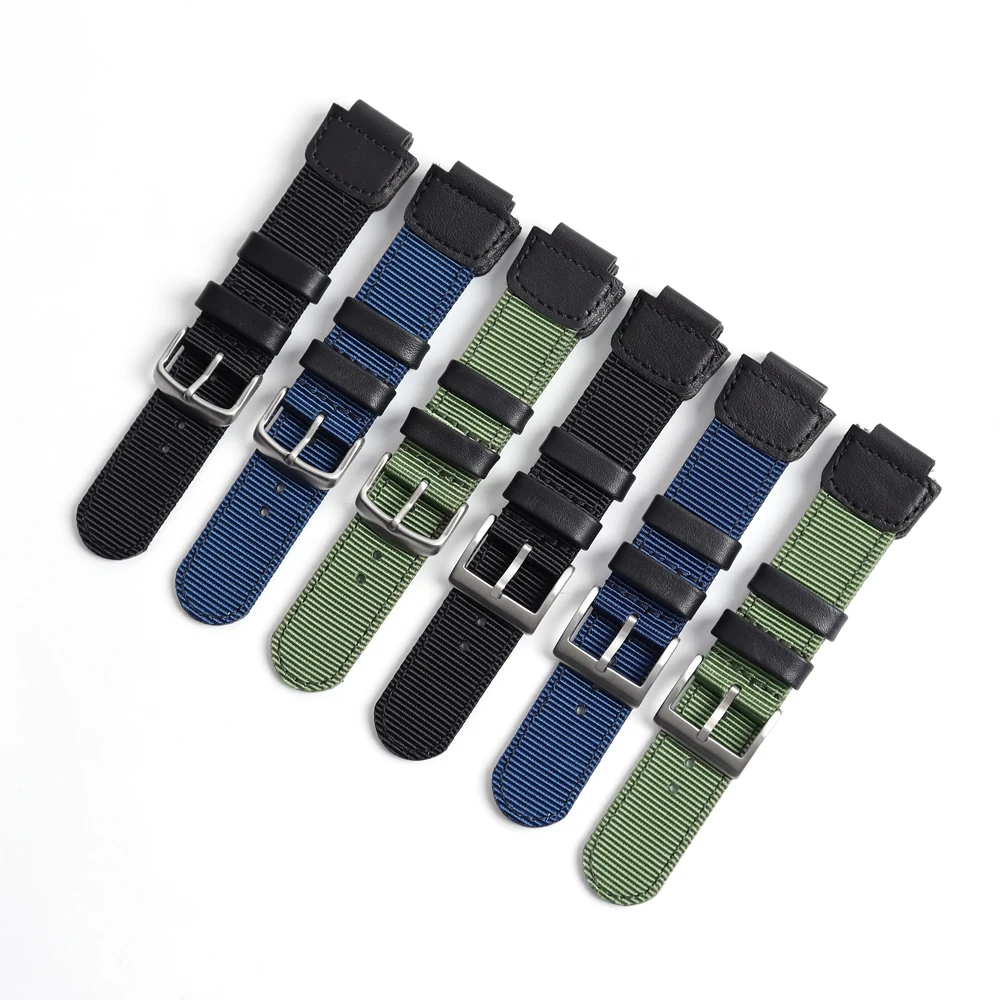 nylon watch strap leather watch bands for Casio watches