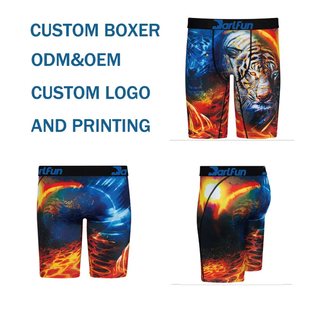 2021 Custom New Shorts Printed Underwear Casual Underwear For Men Plus Size Boxers Briefs Boxer Short Briefs Boxers