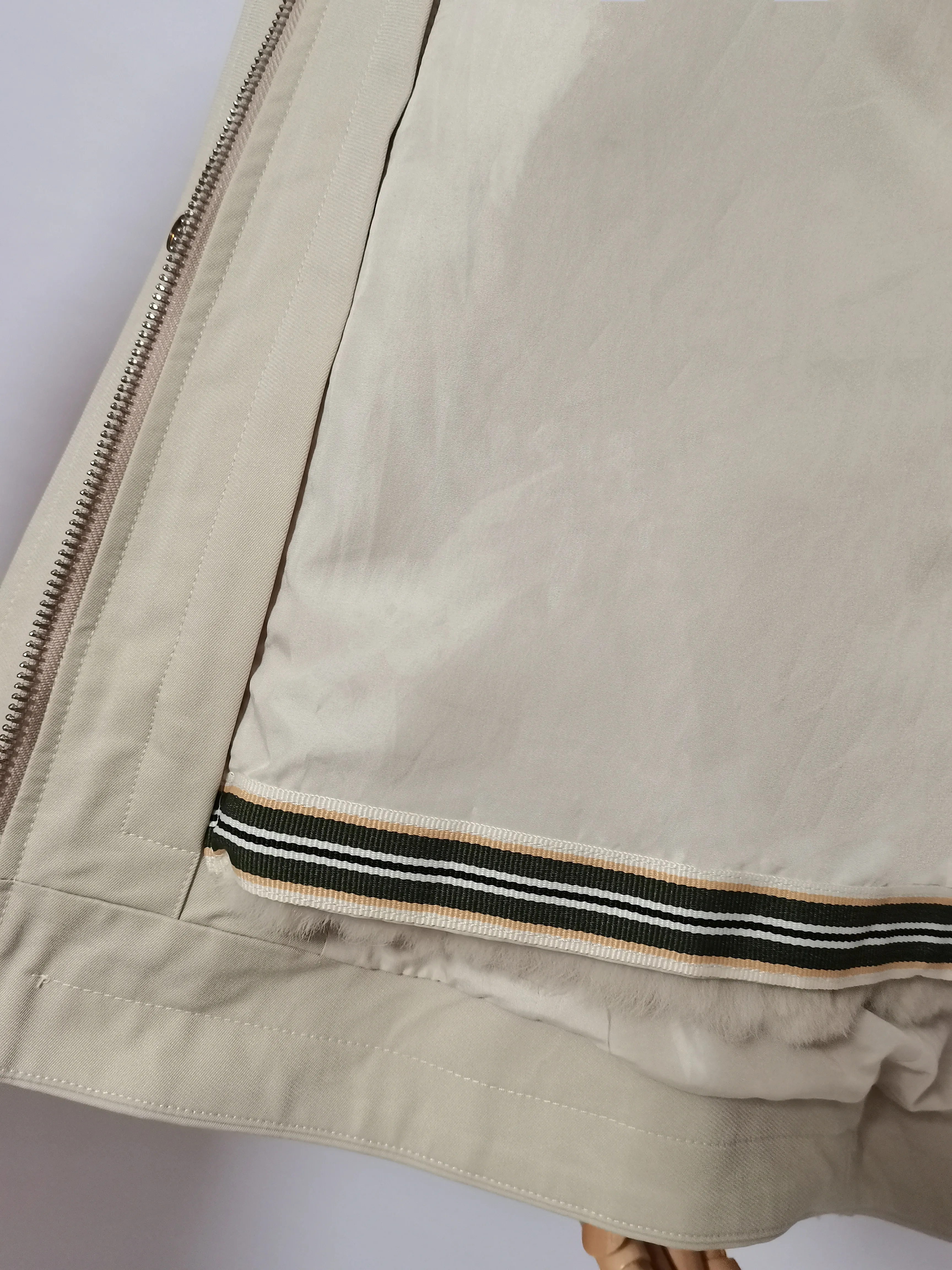 2021 winter new real fur coat jacket women fox fur hood trim warm  rabbit fur liner coat women parkas coat