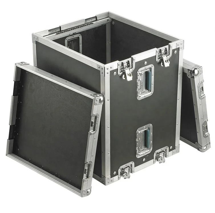 China strong manufacturer black dustproof large rolling aluminum flight case for microphone stand