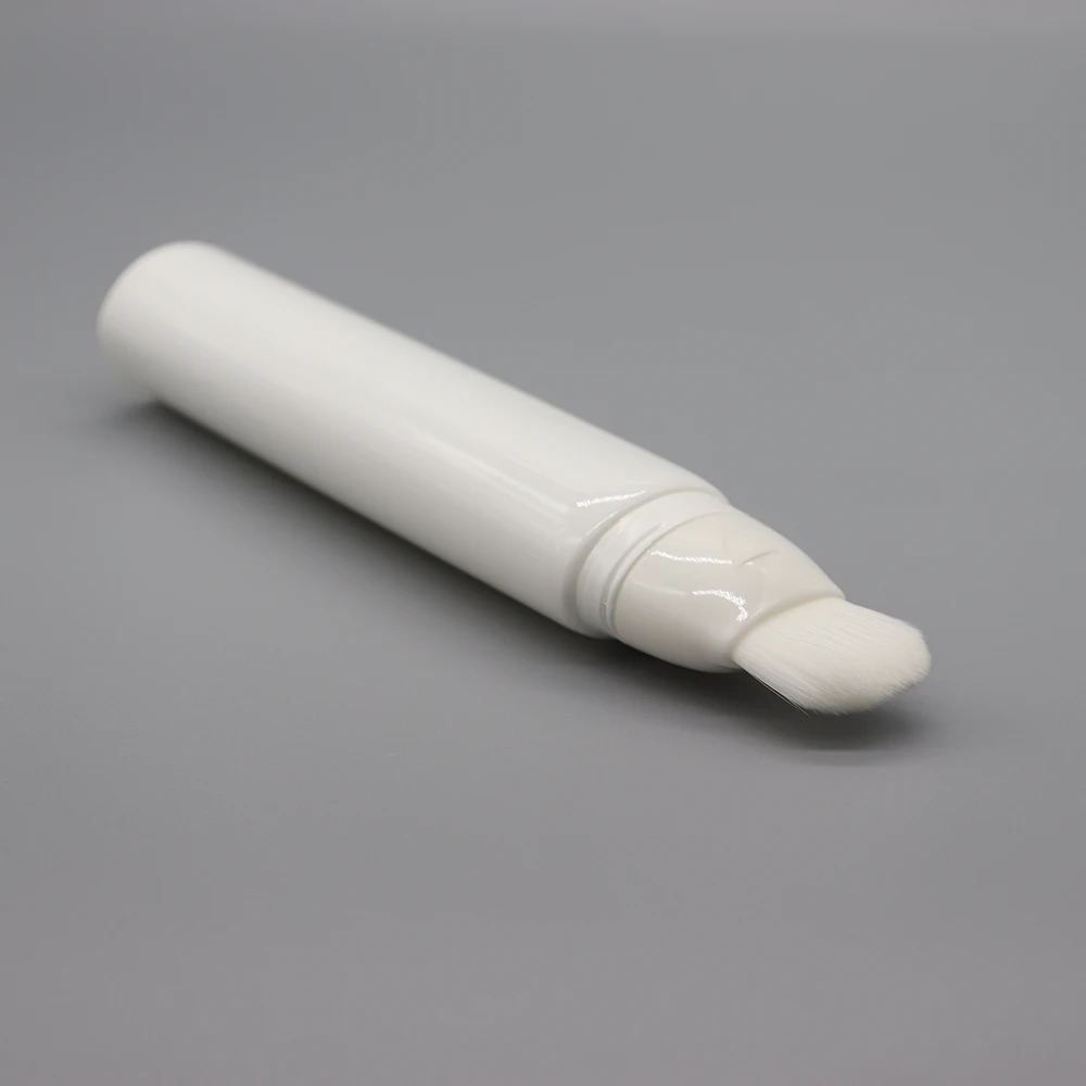 
D30mm Wholesale custom empty white rotary foundation cosmetic plastic tube with brush 