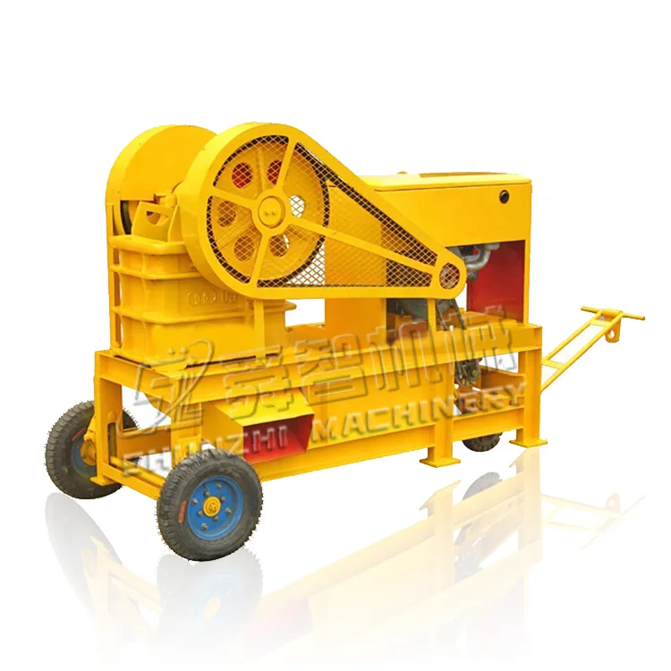 
Mini Diesel Movable Stone PE150*250 Jaw Crusher For Sale 