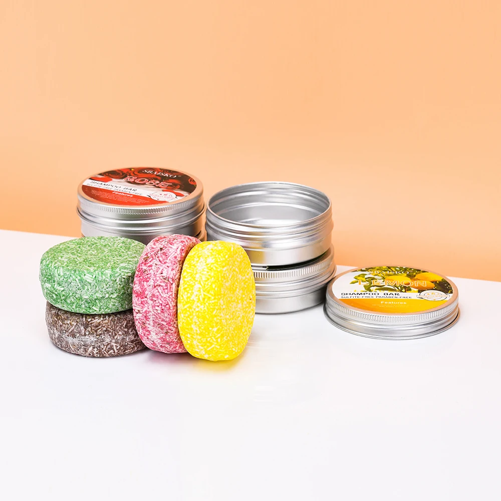 Wholesale Hair Shampoo Soap 100% Vegan Plant Extract Handmade Organic 60g Create Your Own Logo Natural Solid Shampoo Bar