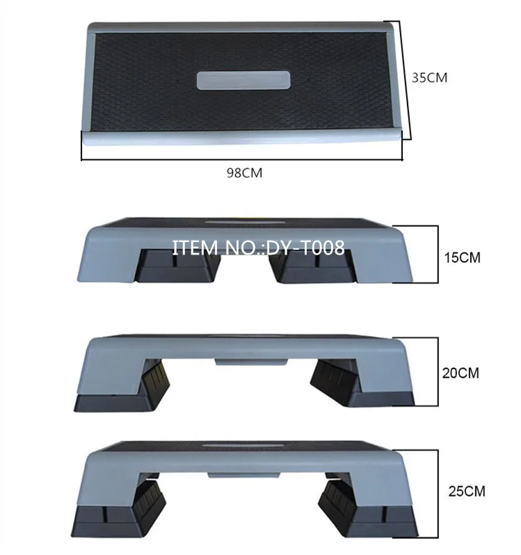 Aerobic Step Platform/Fitness Equipment Steppers Adjustable Aerobic Step Gym Platform Exercise Board Aerobic Stepper