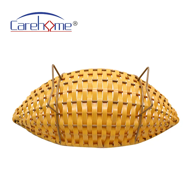 Carehome Bamboo Bread Basket Handmade Weaving 3 Tiered Moon Shape Washable Fruit Vegetables Display Storage Basket