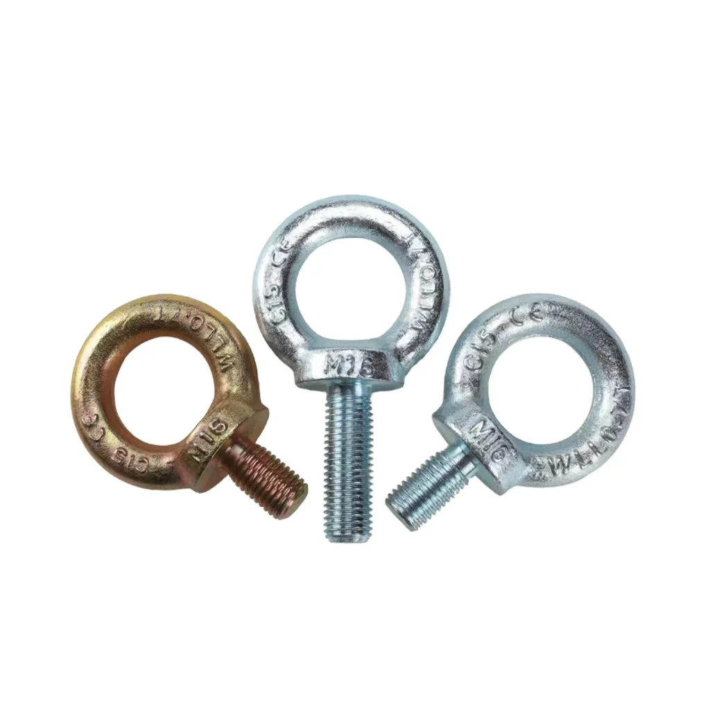Factory Outlet Carbon Steel Eye Lifting Bolts M10 Size DIN Standard Zinc Plated Finish 20mm/40mm Length Industrial Application