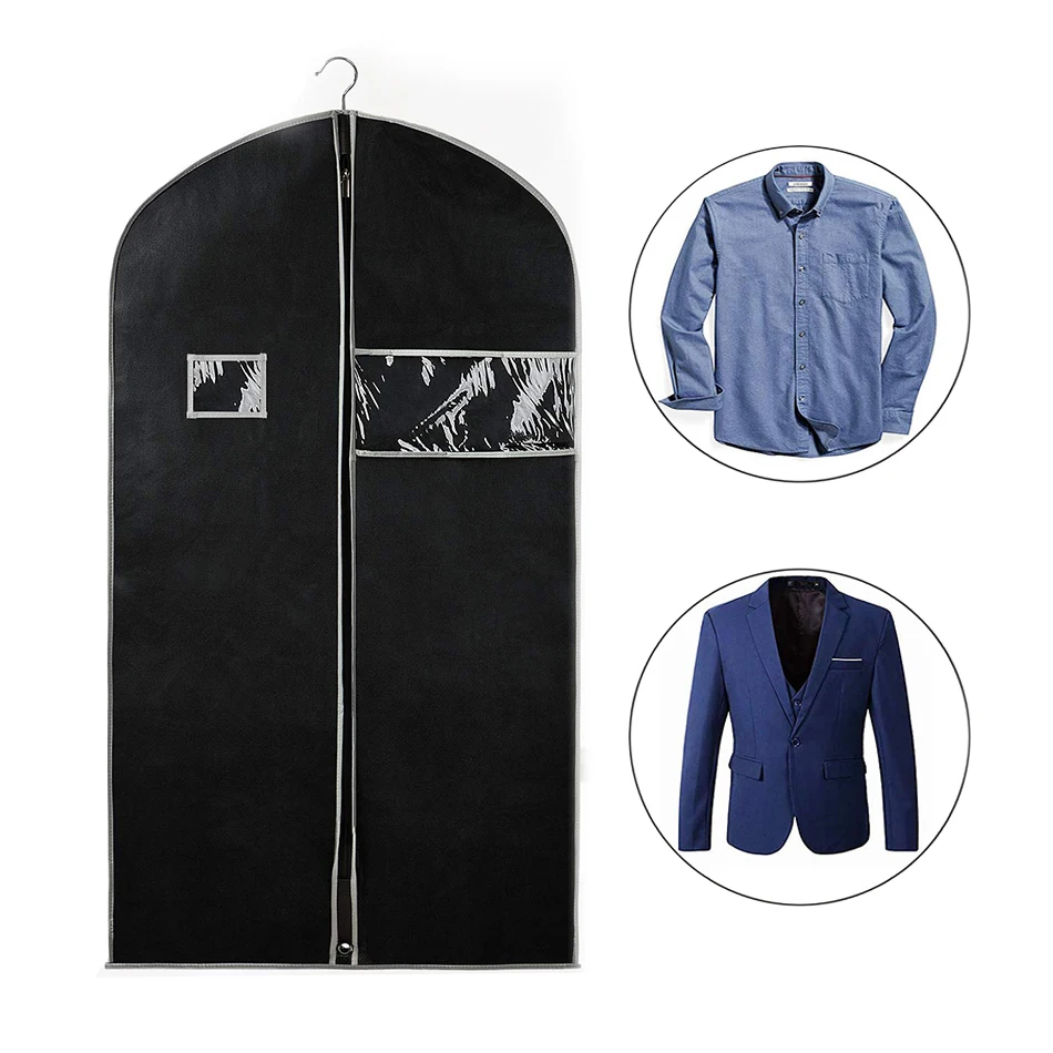 High-grade durable polyester non-woven custom logo suit dust-proof Luxury garment  bag