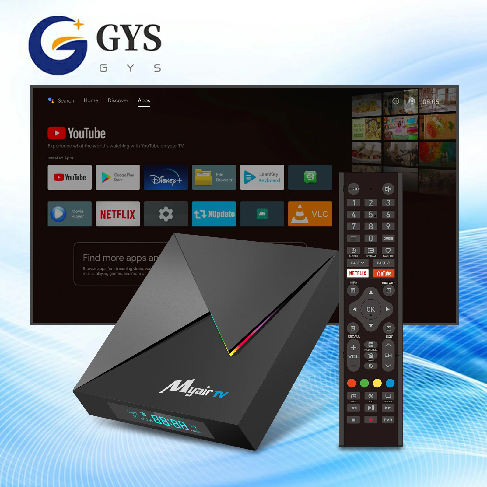 2023 myair tv ATV UI S905X3 CHIPSET ANDROID TV BOX SUPPORT customized logo opening boot .etc