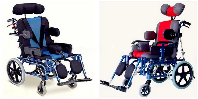 High quality manufacturer cerebral palsy Wheelchair with high backrest for children