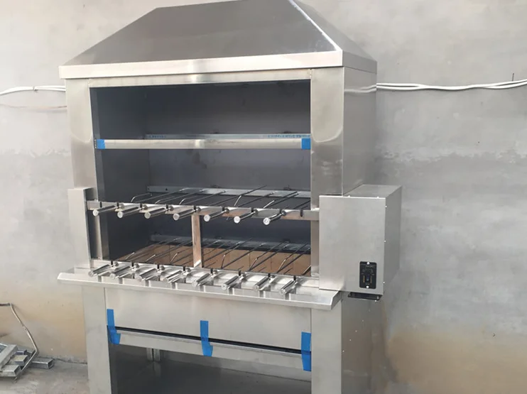 LPG gas barbecue grill big burner meat roaster stove grill machine 8 burner gas bbq grill meat kebab roasting baker