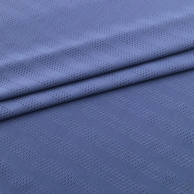 hole knitted 4 Way Stretch Fabric Mesh Nylon Spandex Plain Fabric