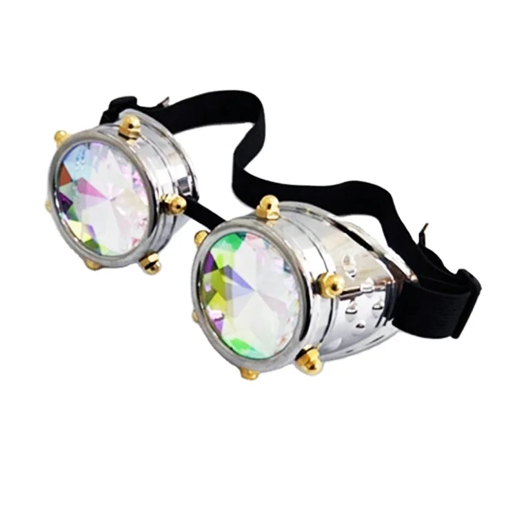 Kaleidoscope Colorful Glasses Party Steampunk Sunglasses