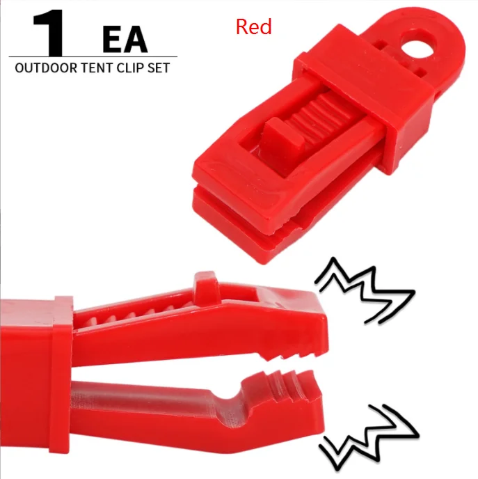 Tent additional pull point shark clip outdoor camping canopy hook large tent clip windproof belt barb clip
