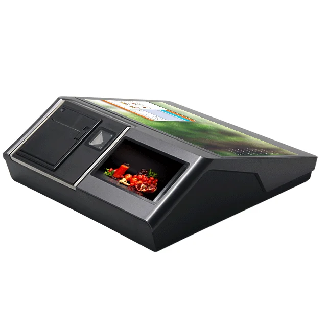 A12 Pos Cash Register 11.6/12.5 inch Main Screen  Capacitive Touch Panel With LED-8/VFD/5HD Customer Display Support Android&Win