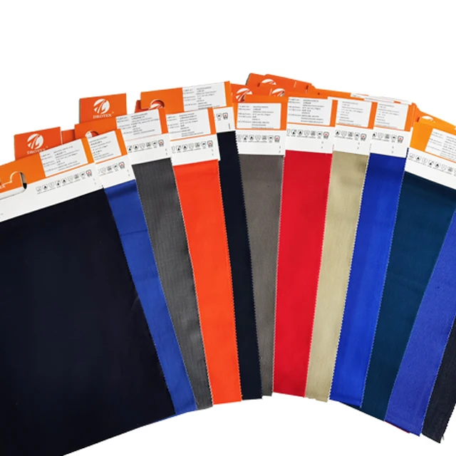 CVC 24*24 Polycotton Flame Retardant Antistatic  Plain fabric 190gsm