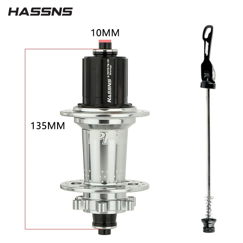 Customized Hassns Pro7 QR Rear Hub 36 Holes 4 Bearings For MTB