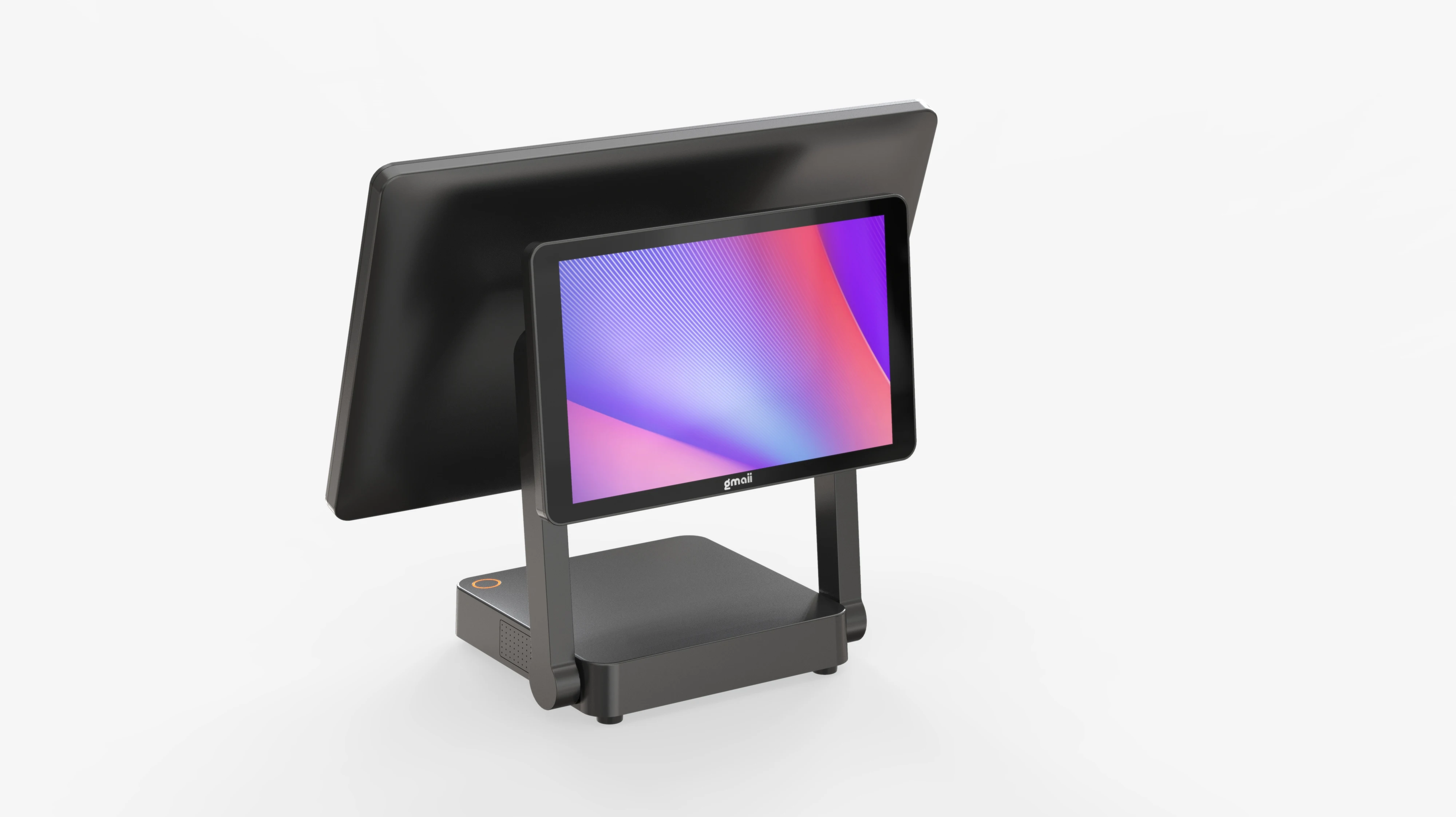 Gmaii двойной экран 15 дюймов windows 10 pos touch все в одном ПК компьютер с сенсорным экраном