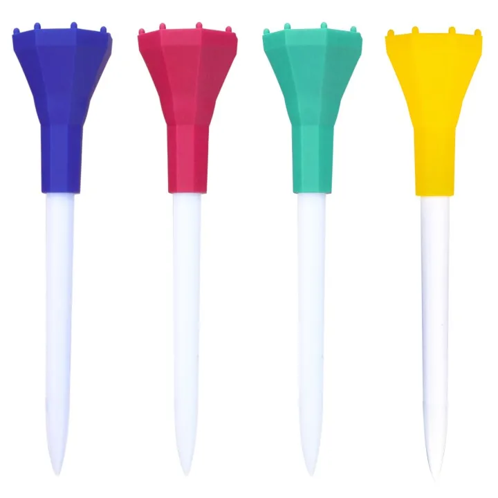 Wholesale OEM Custom Logo Professional Colorful Rubber Plastic Golf Tees Golf Tee