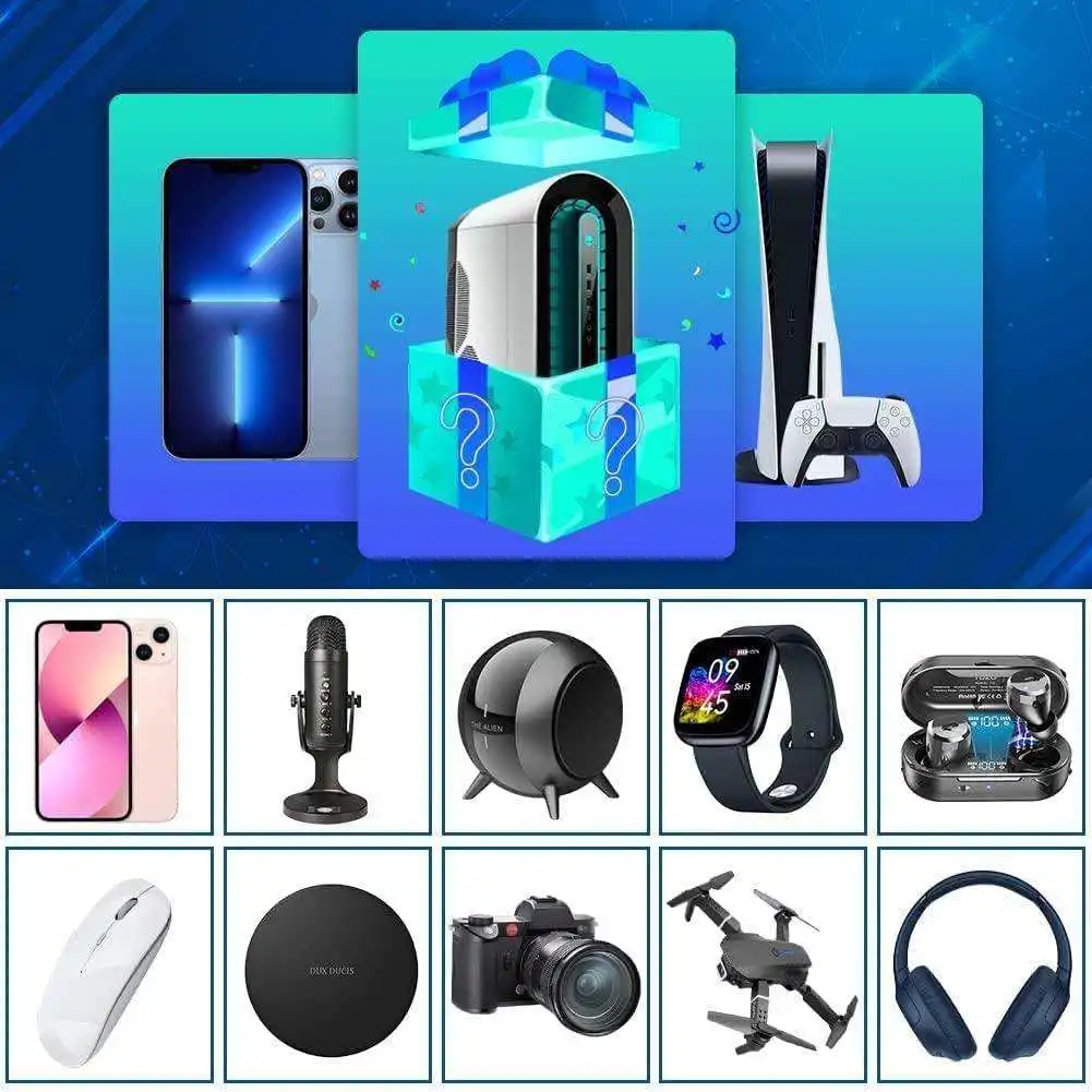 Popular 3C electronic product mystery gift box has the opportunity to open: wireless game headset, camera, drone, more