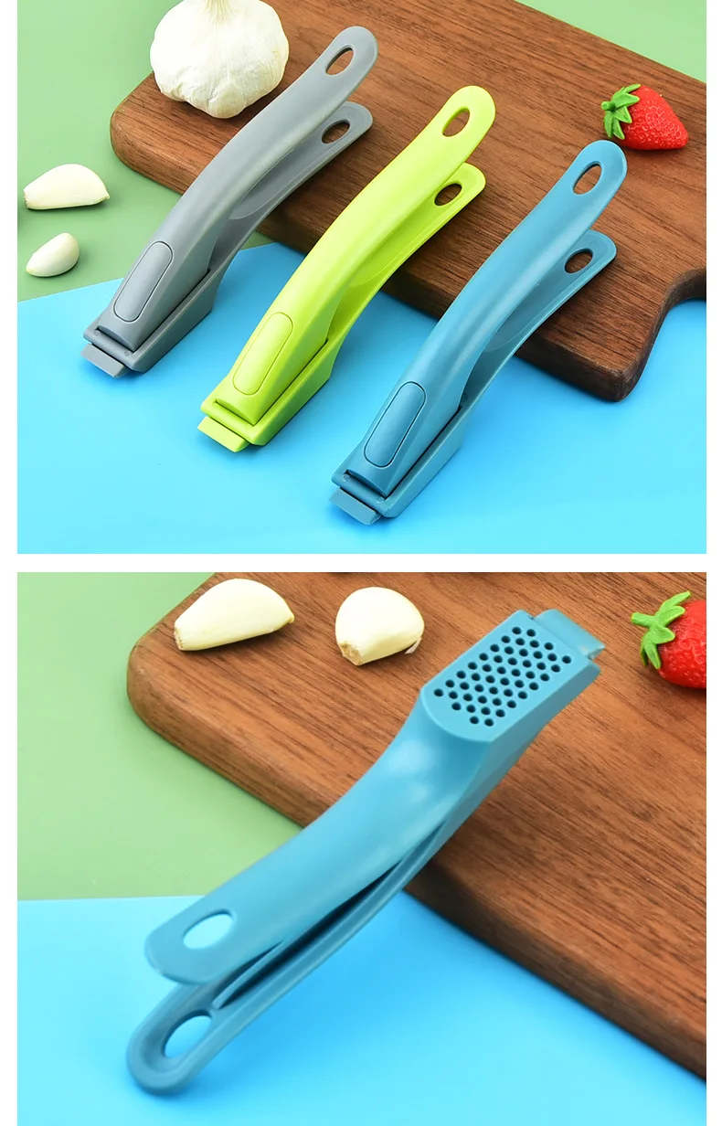 Qimeng Walmart Best Selling Products Multi-Usage Garlic Chopper Press Peeler Slicer Best Quality Garlic Press