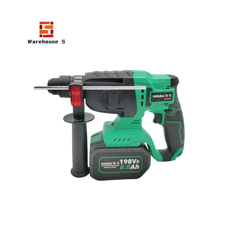 900W Brushless Rotary Hammer Machine Professional Rotary Hammer Drill Tool 8.0Ah Battery 20V Cordless Rotary Hammer