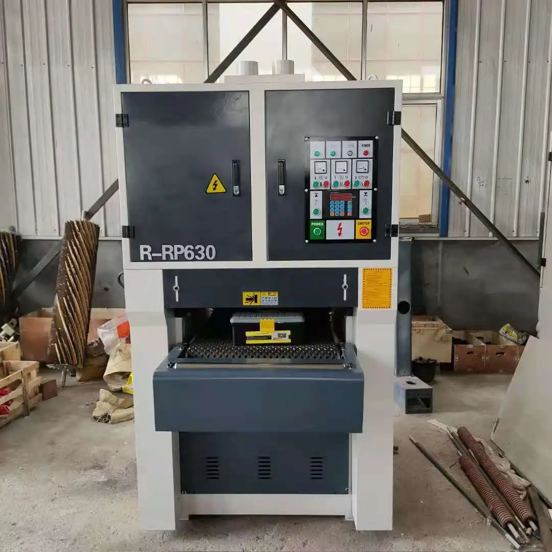 Woodworking Plywood Solid Wood Flooring Precise Calibrating Wide Belt Grinding Sander Sanding Machine