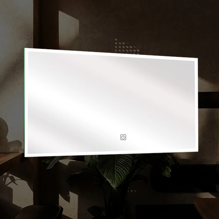 
Hotel Bathroom Anti fog Touch Switch Waterproof backlit smart LED mirror with light 