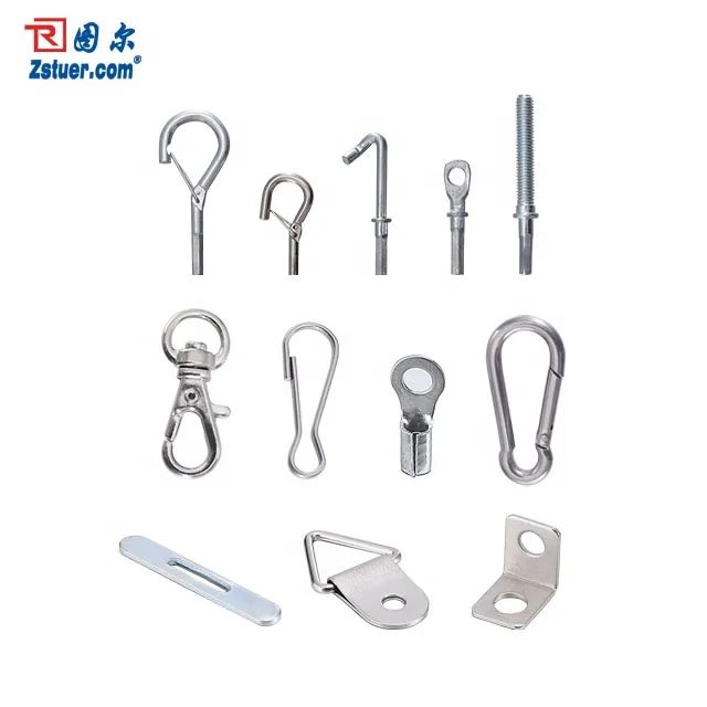 Custom Stainless Steel Wire Rope Cable With Eyelet Terminal Tube Crimp Cable Lug Wire Rope Sling Hanging Suspension Wire Kit