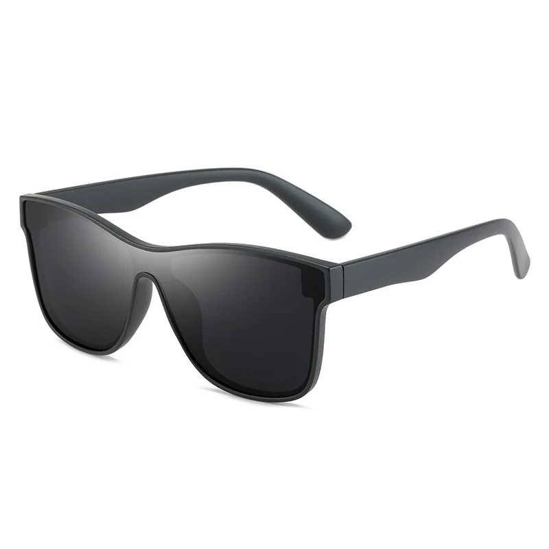 Ready stock trendy one-piece lens women shades high quality polarized sunglasses custom logo