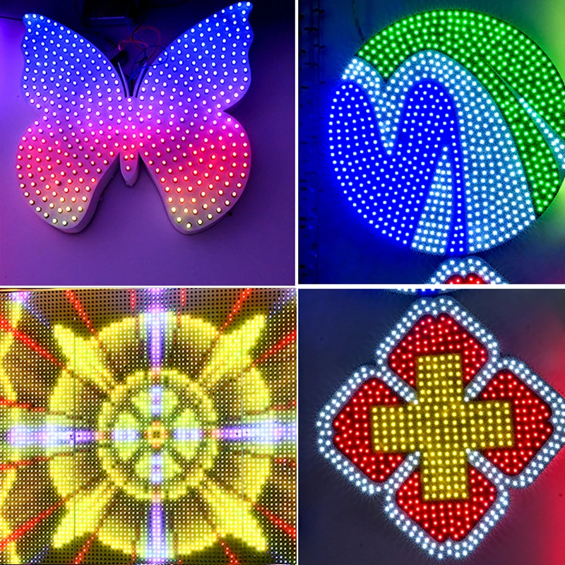 Single Color blue led module DC 12v 9mm LED signage letters light waterproof drill hole christmas decorations Light Strings