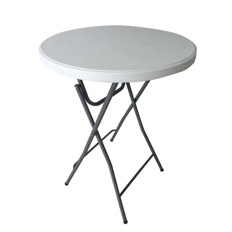 Moon 74cm Small Round Table HDPE Tabletop Anti-aging Materials High-quality Steel Pipe Upgraded Fixed Bracket