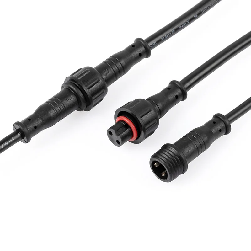 Low voltage led strip plastic male and female cable wire quick 2 3 4 5 pin waterproof connector