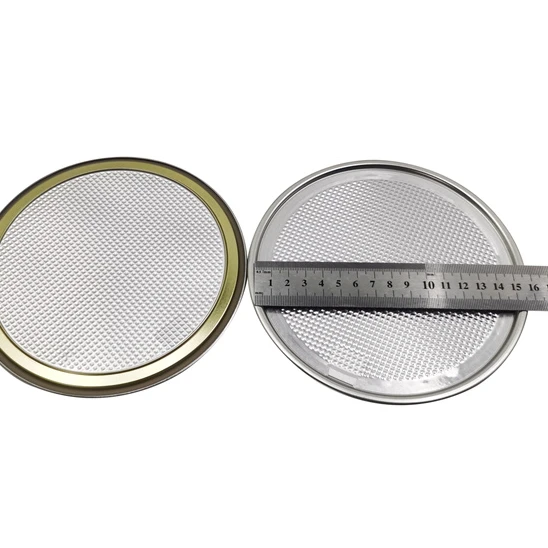 big cans cover 603 D aluminum foil lid 153 mm diameter closures easy peel off ends for paper tubes