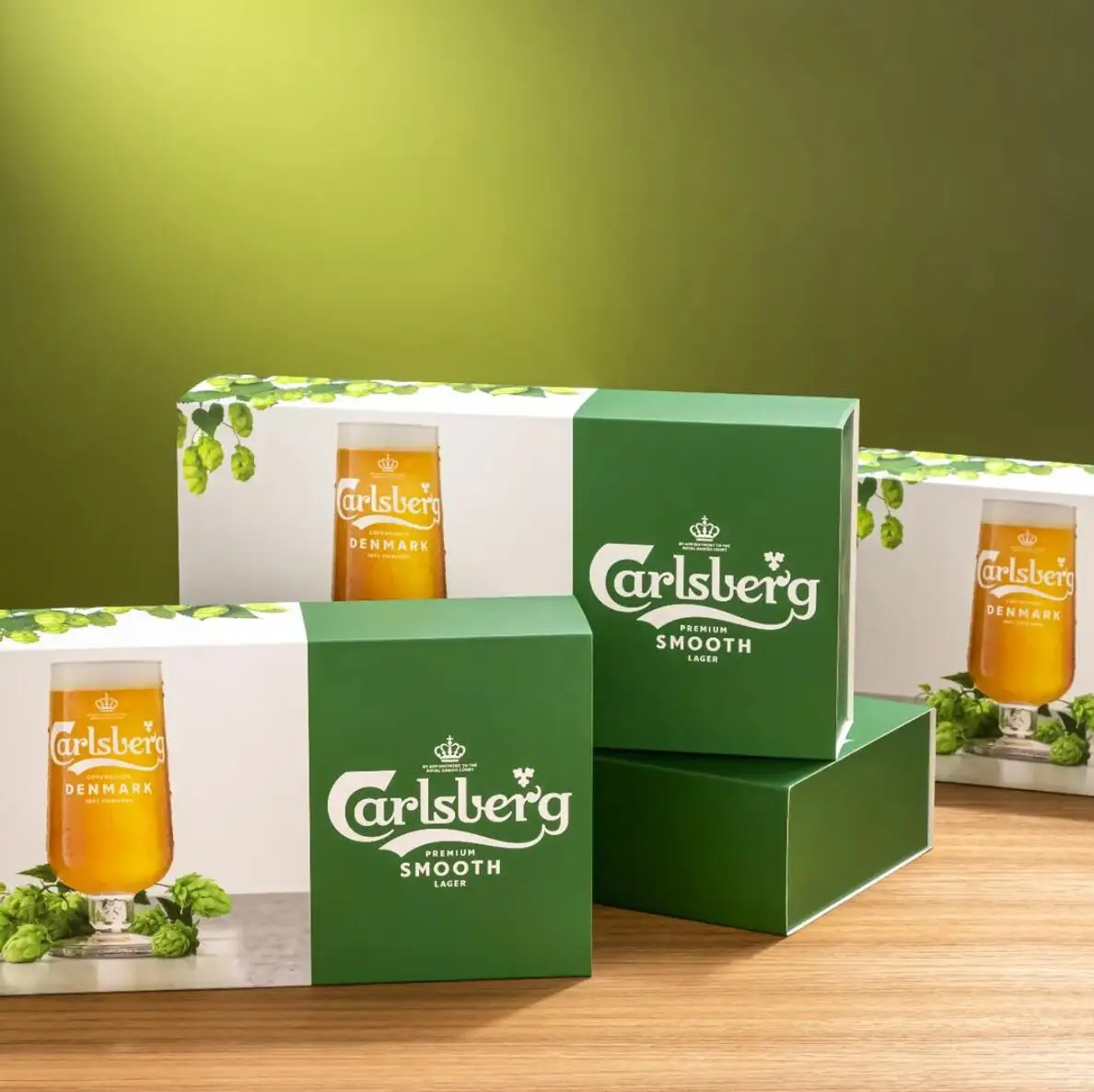 Custom Logo 6 Beer Carton Corrugated Paper Packaging Drawer Cardboard Beer Boxes