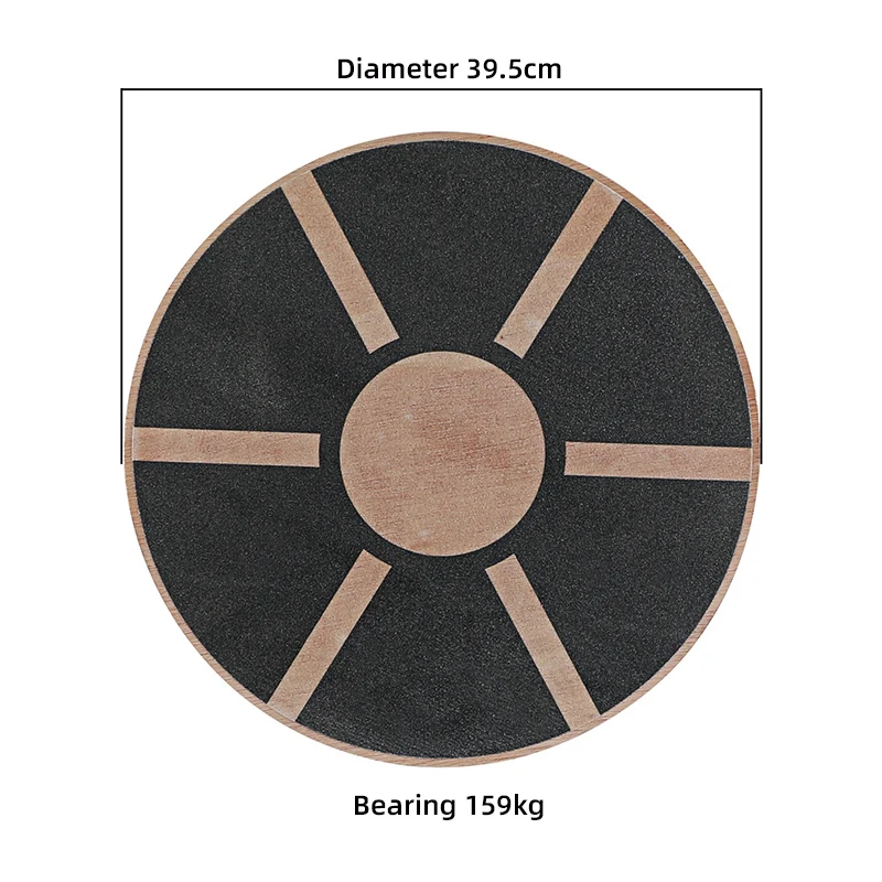 Yoga Wood Round Balance Board For Fitness Equipment Wobble Board Standing Desk Balance Board Trainer Gymnastics Balance Pad