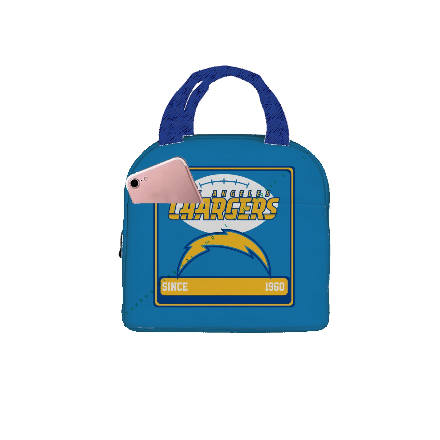 32 Teams High quality Custom logo promotional printing Los Angeles Chargers Lunch bag