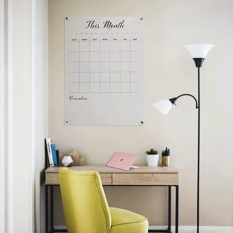 Factory exclusive custom transparent acrylic schedule, hot sale acrylic company display board