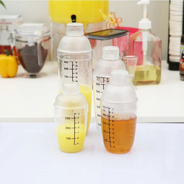 China Wholesale Cocktail Shaker Set Plastic Cocktail Shaker