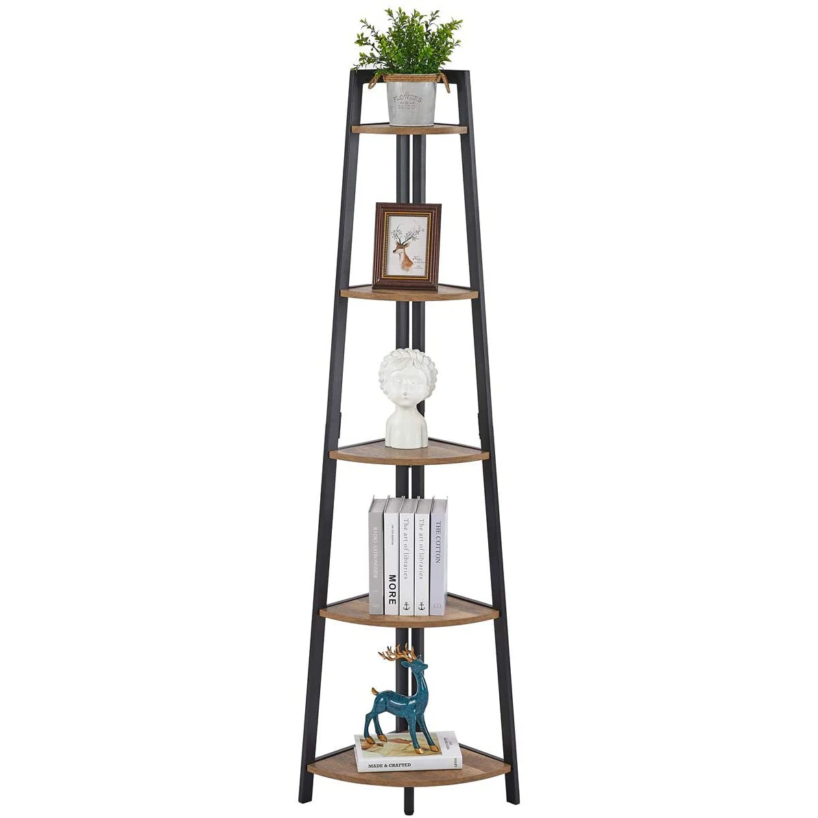 Hot Selling High Quality 5 Tier Shelf Metal Corner Shelves
