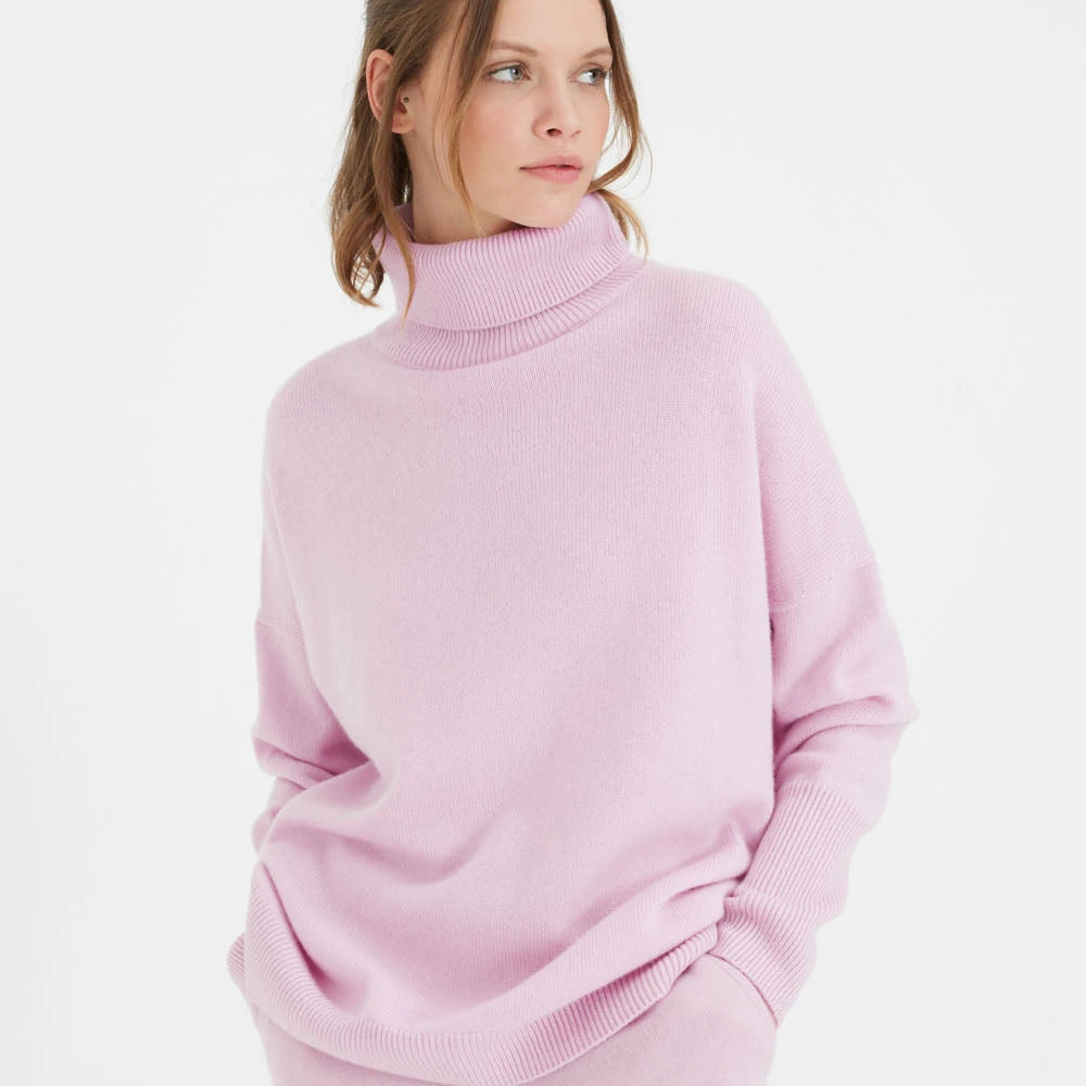 2023 Professional Manufacturer custom womens turtleneck wool pullover sweaters cashmere sweater for women