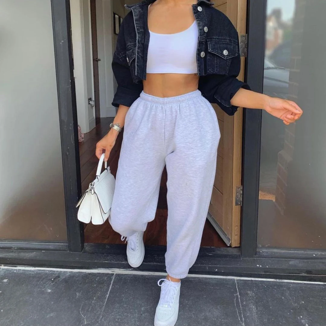 Высококачественные хлопковые флисовые свободные спортивные штаны оверсайз с логотипом на заказ уличная одежда джоггеры с карманами