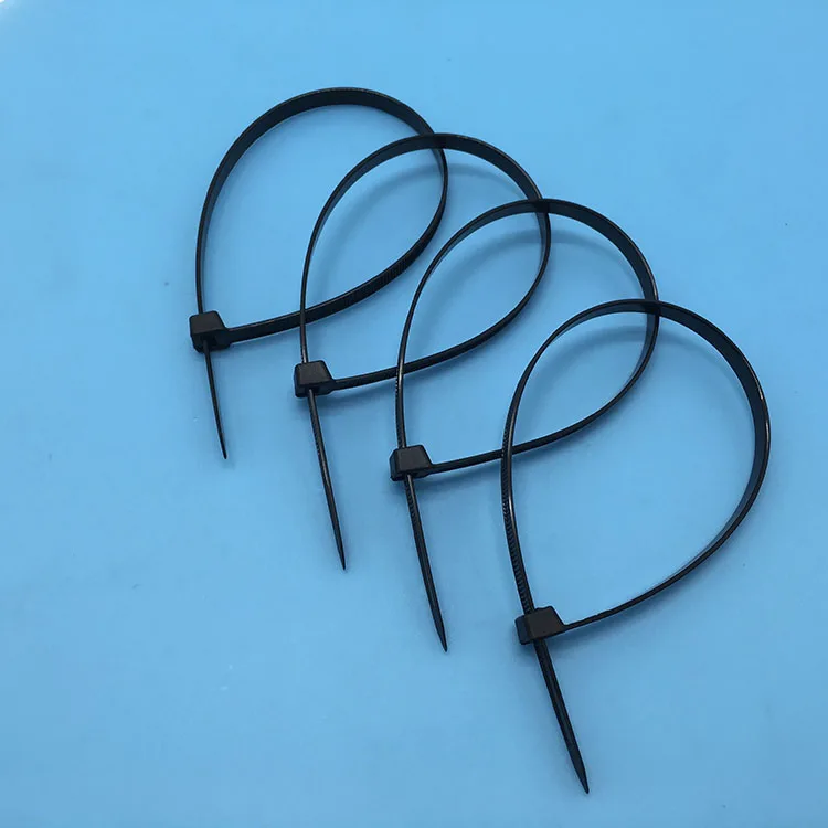 Best Factory Price Nylon66 Cable Tie Black Electrical Nylon Strap Cable Ties Self-locking Zip Ties High Level 100pcs/bag 100bags